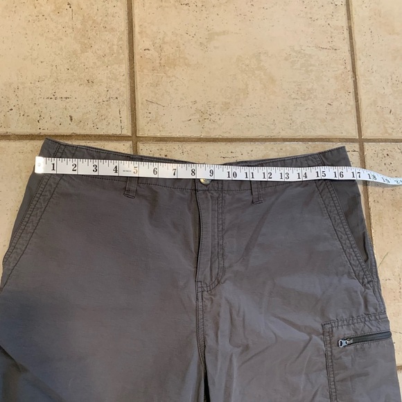 George Men's Grey Cargo Shorts Zipper Pocket Size 32 Cotton Blend - Picture 4 of 5